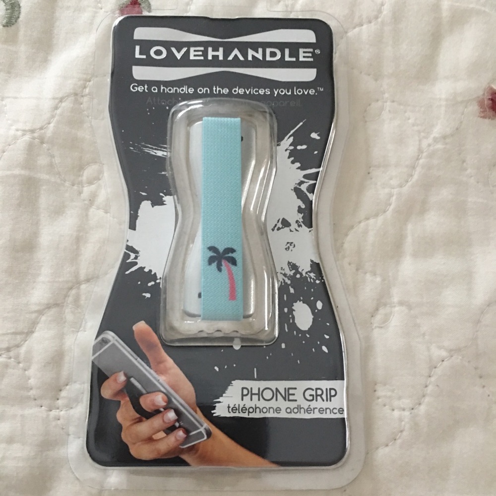 Love handle phone grip
